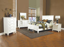 Sandy Beach Bedroom Set with High Headboard - Furniture Center (NY)