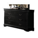 Louis Philippe Black Dresser - Furniture Center (NY)