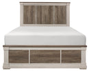 Homelegance Arcadia Full Panel Bed in White & Weathered Gray 1677F-1* image