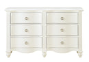 Homelegance Meghan 6 Drawer Dresser in White 2058WH-5 image