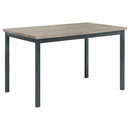 Garza Rectangular Dining Table Black - Furniture Center (NY)