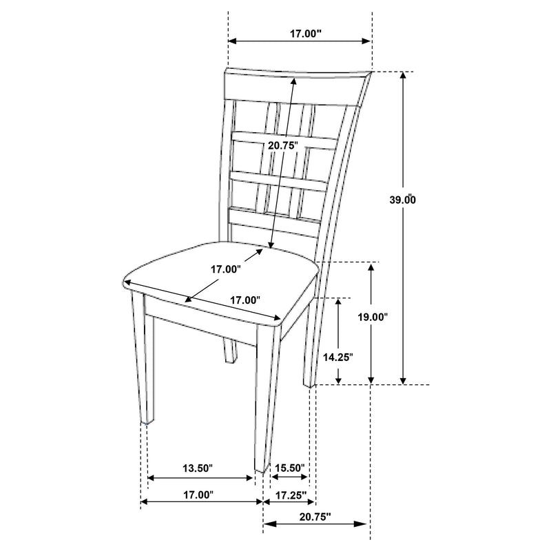 Gabriel 7 Pc Dining Set - Furniture Center (NY)