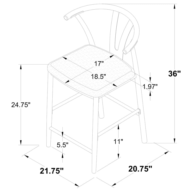 Dolman Counter Stool - Furniture Center (NY)