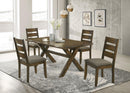 Alston Dining Room Set Knotty Nutmeg and Grey - Furniture Center (NY)