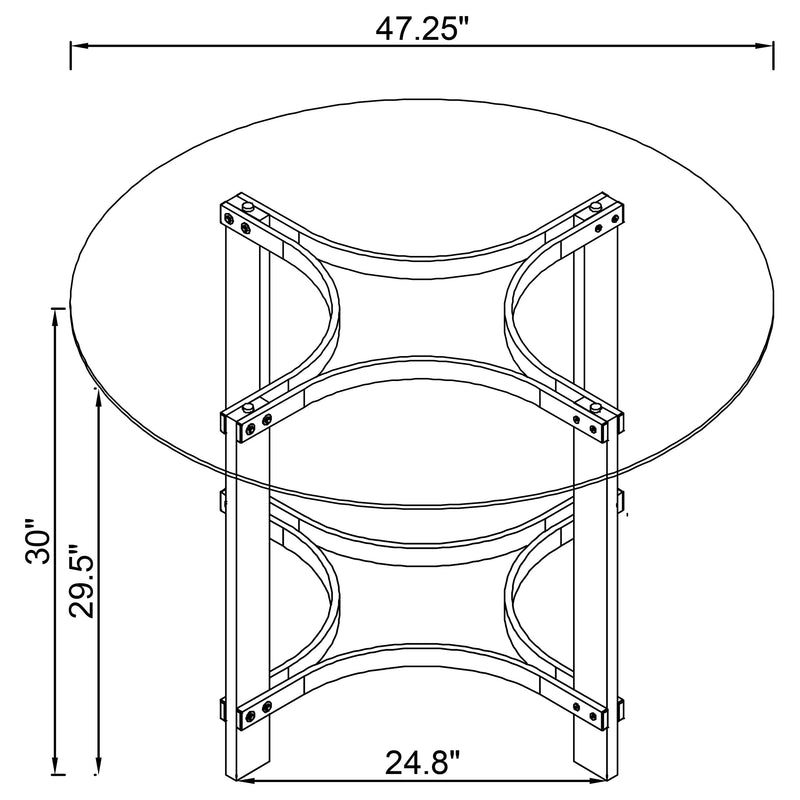 Keeling 5 Pc Dining Set - Furniture Center (NY)