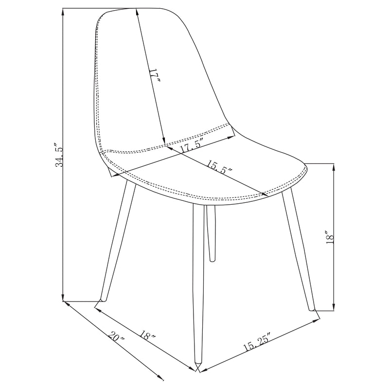 Dennison 5 Pc Dining Set - Furniture Center (NY)