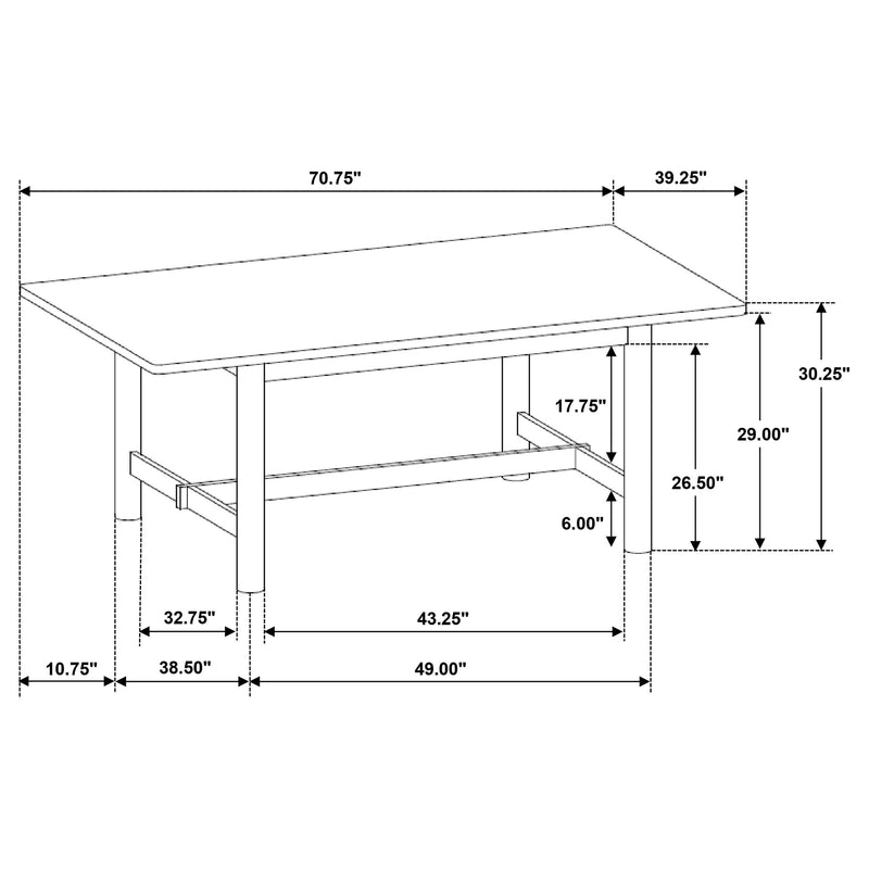 Crestmore 7 Pc Dining Set - Furniture Center (NY)