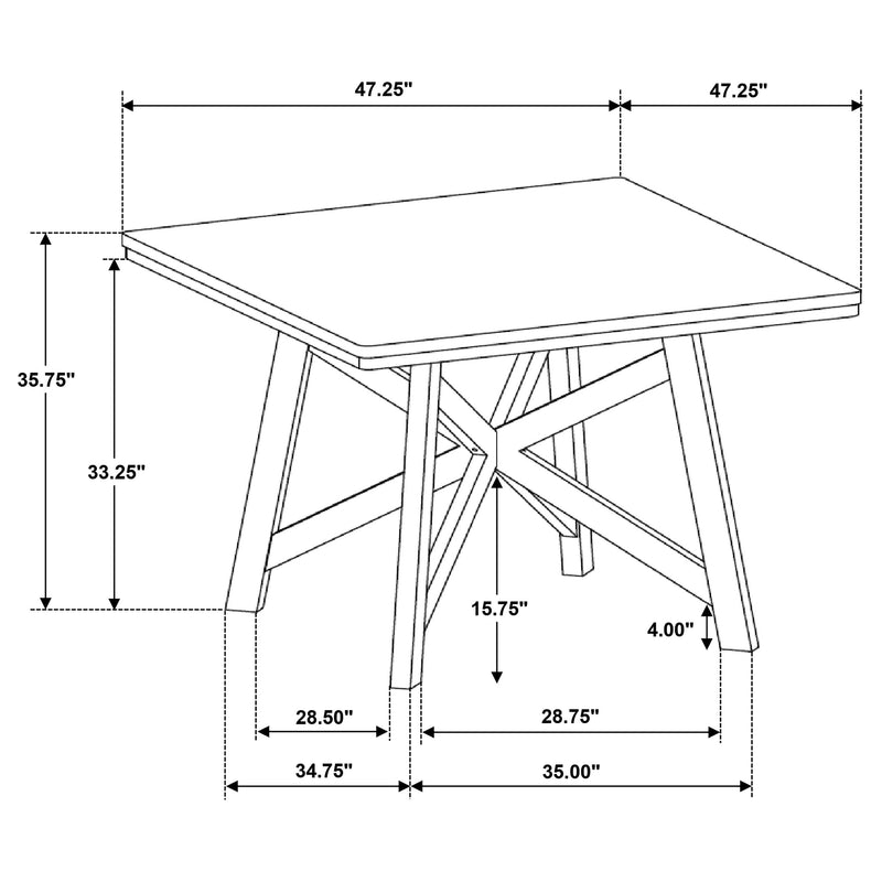 Canfield 5 Pc Counter Height Dining Set - Furniture Center (NY)