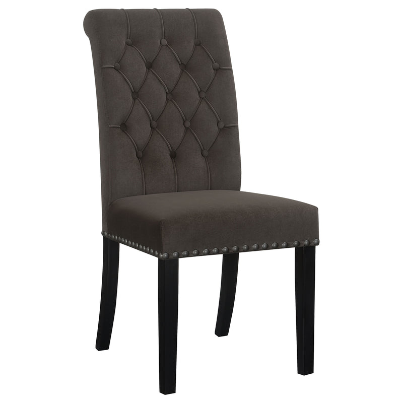 Alana Upholstered Tufted Side Chairs with Nailhead Trim (Set of 2) - Furniture Center (NY)