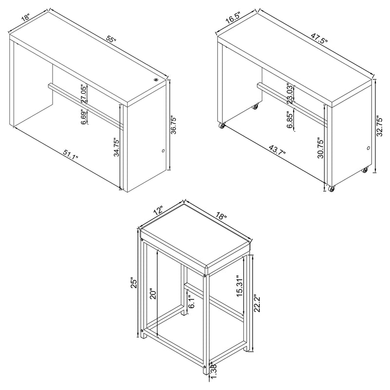 Davista 4 Pc Counter Height Dining Set - Furniture Center (NY)
