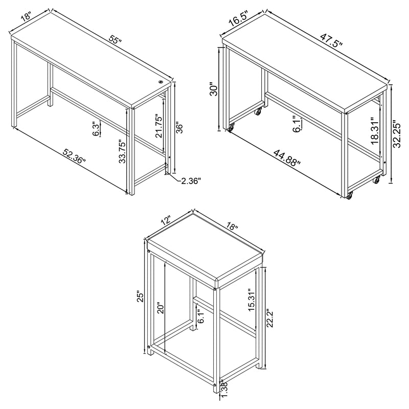 Hawes 4 Pc Counter Height Dining Set - Furniture Center (NY)