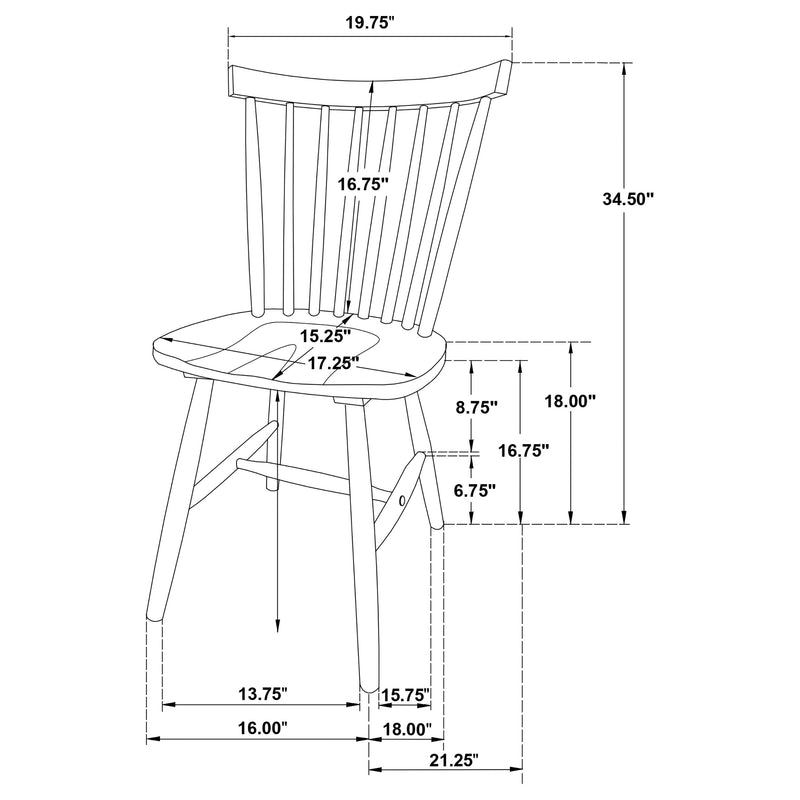 Hollyoak 7 Pc Dining Set - Furniture Center (NY)