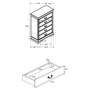 Louis Philippe 4 & 5 Piece Panel Bedroom Set with High Headboard E.king & Full - Furniture Center (NY)