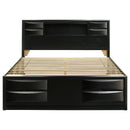 Briana Bookcase Platform Storage Bed