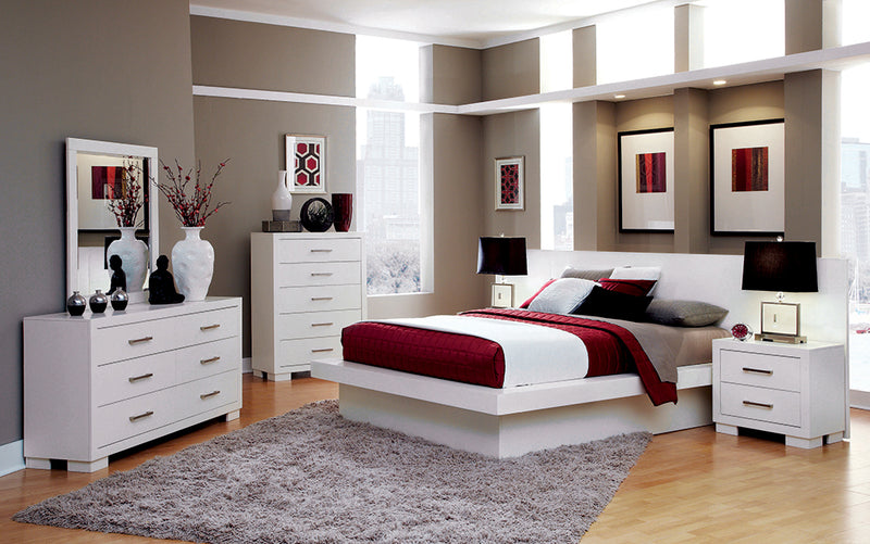 Jessica Bedroom Set with Nightstand Panels - Furniture Center (NY)