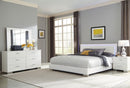 Felicity 4-piece California King Bedroom Set with LED Headboard Glossy White - Furniture Center (NY)