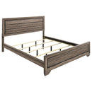 Kauffman California King, E.king, & Queen Panel Bed Washed Taupe - Furniture Center (NY)