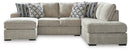 Calnita Sectional with Chaise - Furniture Center (NY)