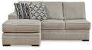 Calnita Sectional with Chaise - Furniture Center (NY)