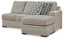 Calnita Sectional with Chaise - Furniture Center (NY)