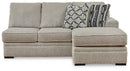 Calnita Sectional with Chaise - Furniture Center (NY)