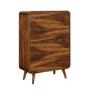 Robyn 5-drawer Chest Dark Walnut - Furniture Center (NY)