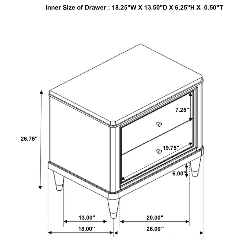 Emberlyn Nightstand - Furniture Center (NY)