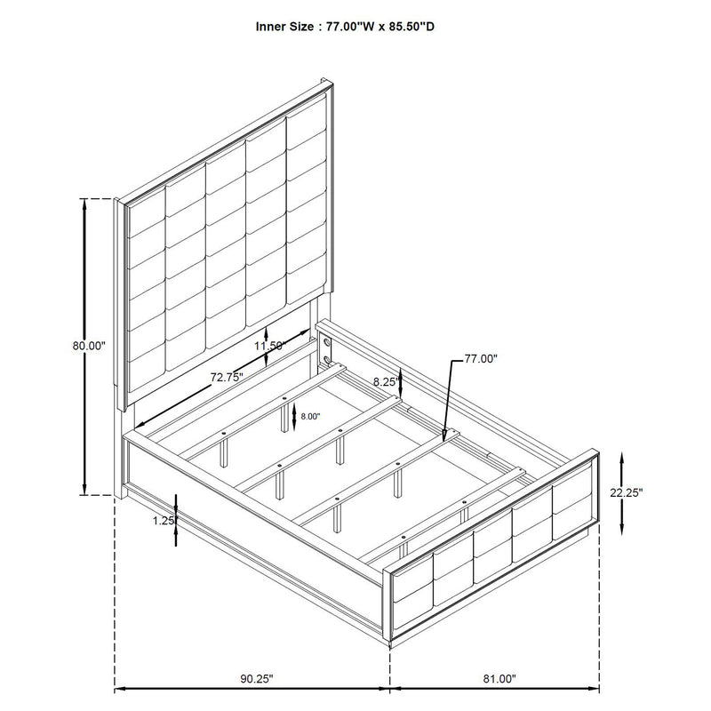 Durango 4 Pc Bedroom Set - Furniture Center (NY)