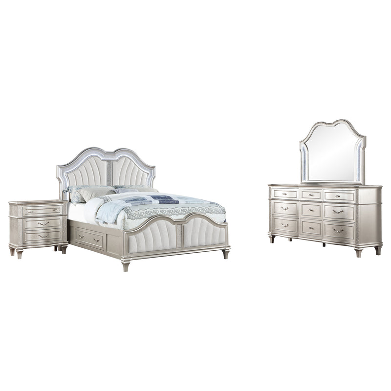 Evangeline 4 Pc Bedroom Set - Furniture Center (NY)