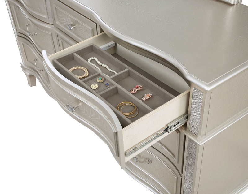 Evangeline Dresser With Mirror - Furniture Center (NY)