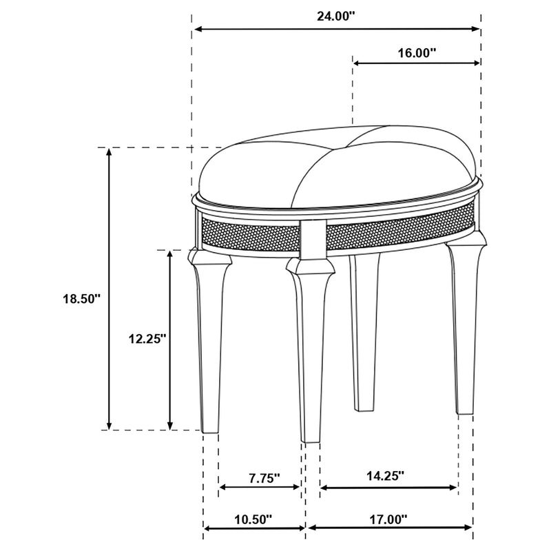 Evangeline Vanity Set - Furniture Center (NY)