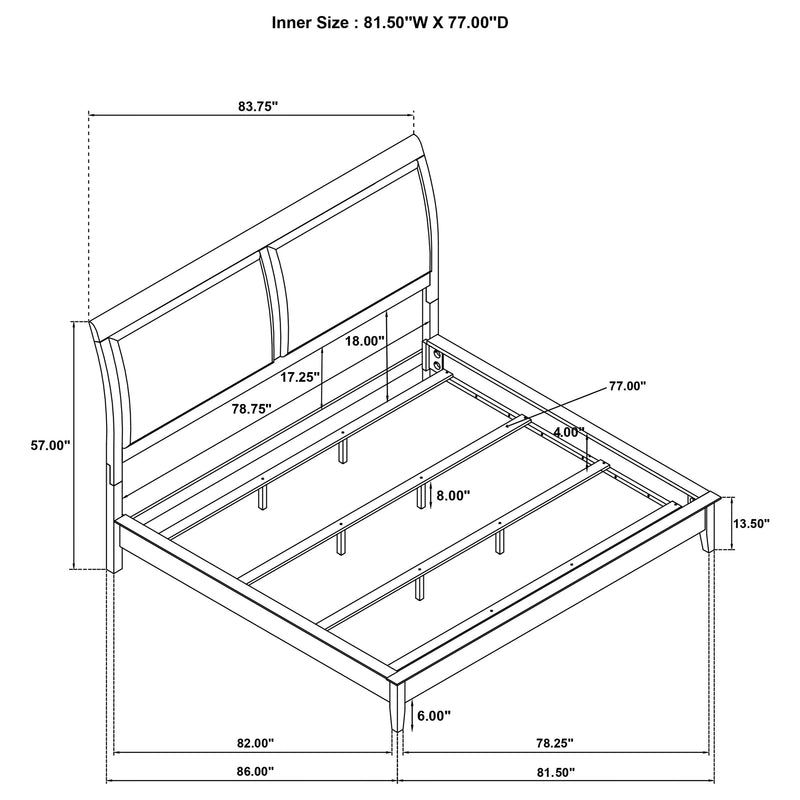 Bexhill Eastern King Bed - Furniture Center (NY)