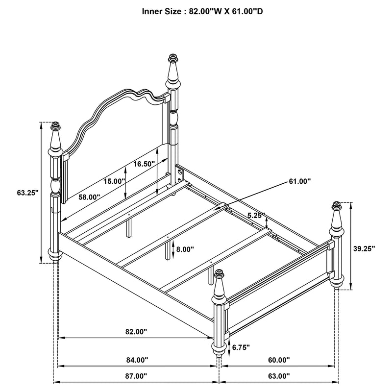 Andover Queen Bed - Furniture Center (NY)