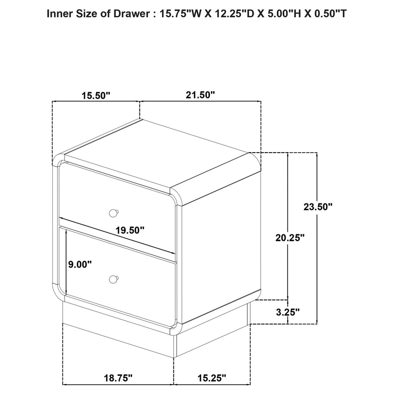 Cavelle Nightstand - Furniture Center (NY)