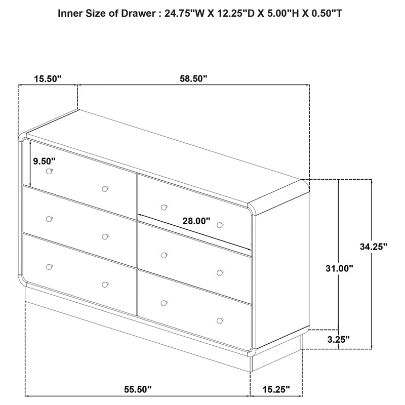Cavelle Dresser - Furniture Center (NY)
