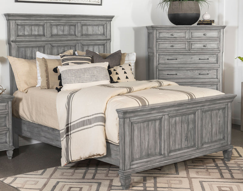 Avenue Panel Bed Grey - Furniture Center (NY)