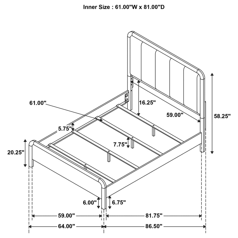 Amsbury Queen Bed - Furniture Center (NY)
