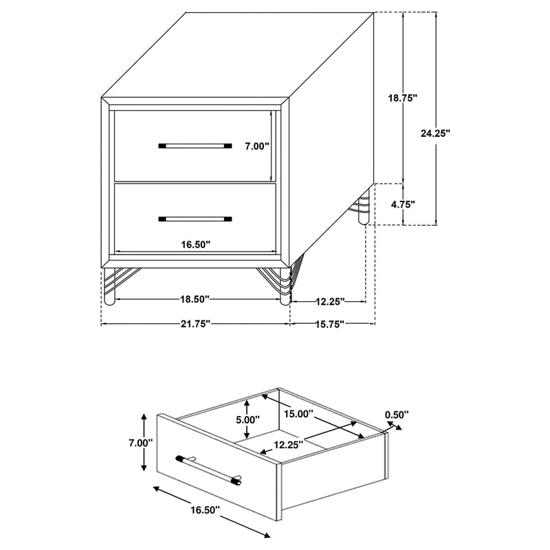 Lucia 5 Pc Bedroom Set - Furniture Center (NY)