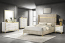 Lucia 4 & 5 Piece Bedroom Set King & Queen Beige & Grey
