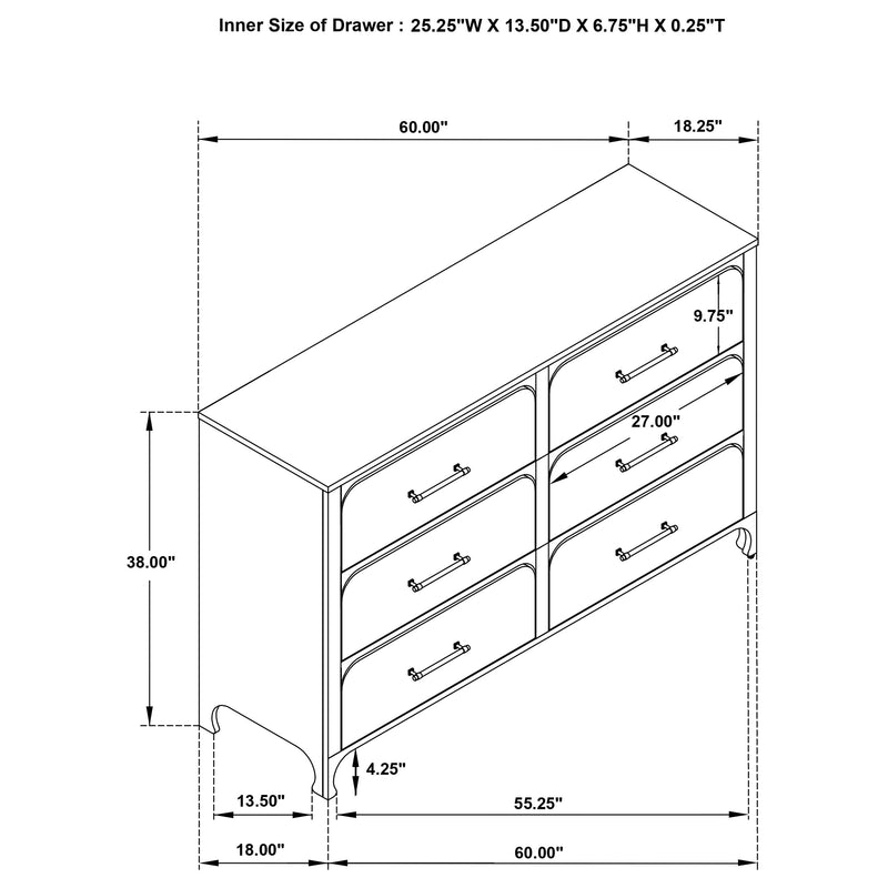 Anastasia 4 Pc Bedroom Set - Furniture Center (NY)