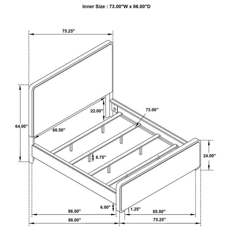 Anastasia California King Bed - Furniture Center (NY)
