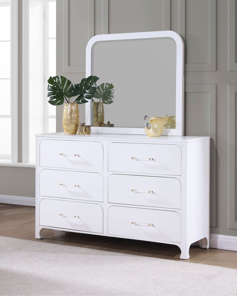 Anastasia Dresser With Mirror - Furniture Center (NY)