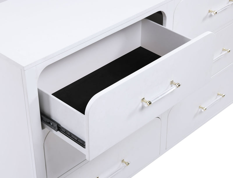 Anastasia Dresser With Mirror - Furniture Center (NY)