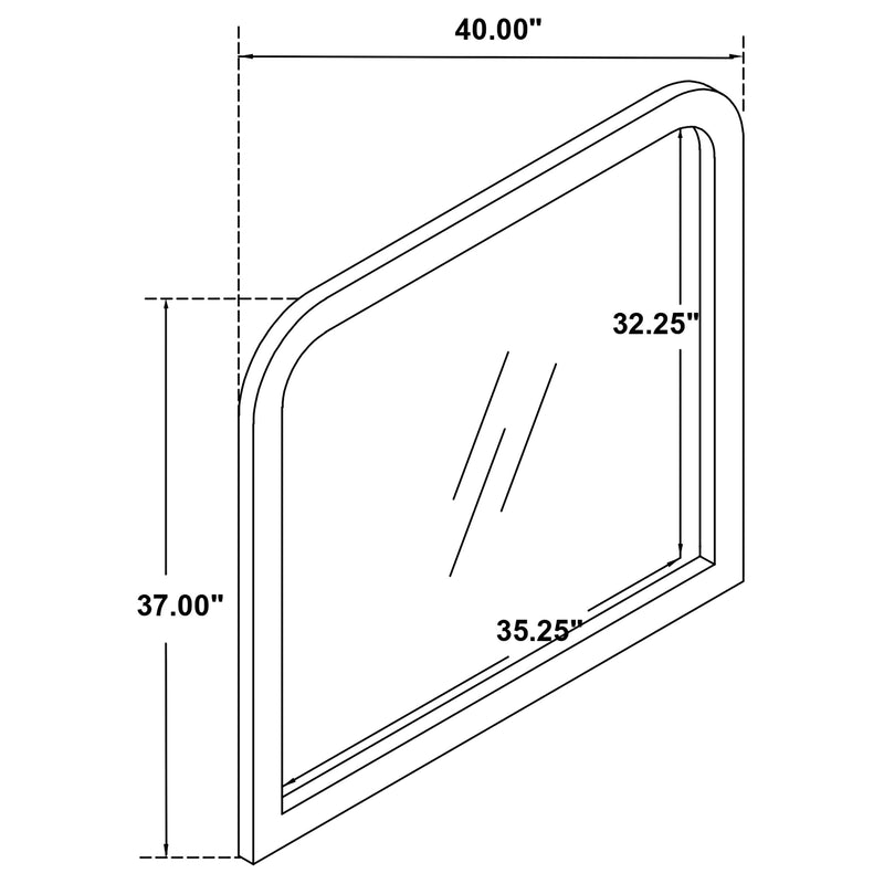 Anastasia Dresser Mirror - Furniture Center (NY)