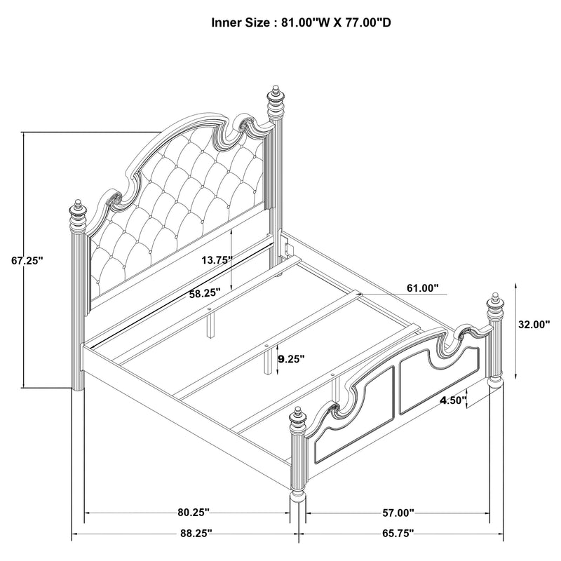 Celina Queen Bed - Furniture Center (NY)
