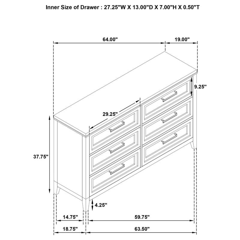 Marielle 4 Pc Bedroom Set - Furniture Center (NY)