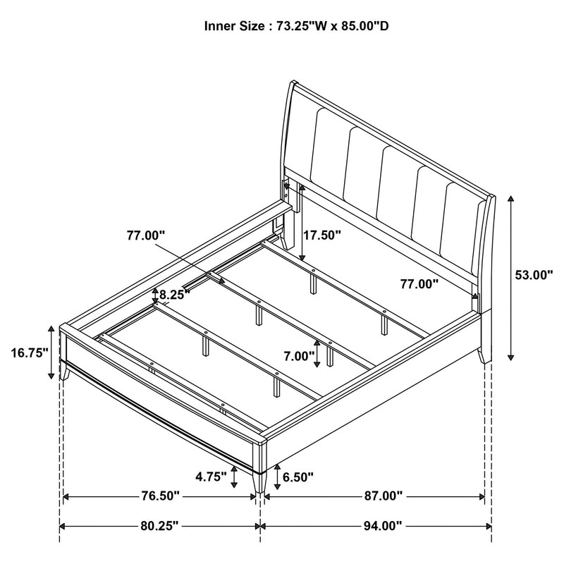 Granada California King Bed - Furniture Center (NY)