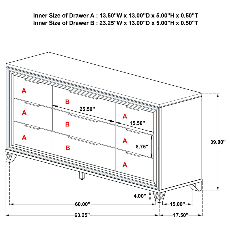 Marmore Dresser - Furniture Center (NY)