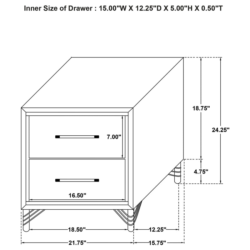 Lucia Nightstand - Furniture Center (NY)