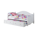 Julie Ann Twin Daybed with Trundle White - Furniture Center (NY)